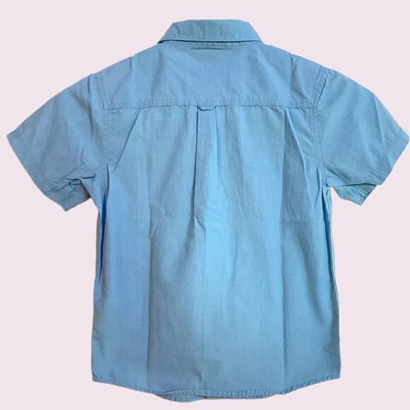 Micros Boys Button Down Short Sleeve Tee Shirt - Picture 2 of 3